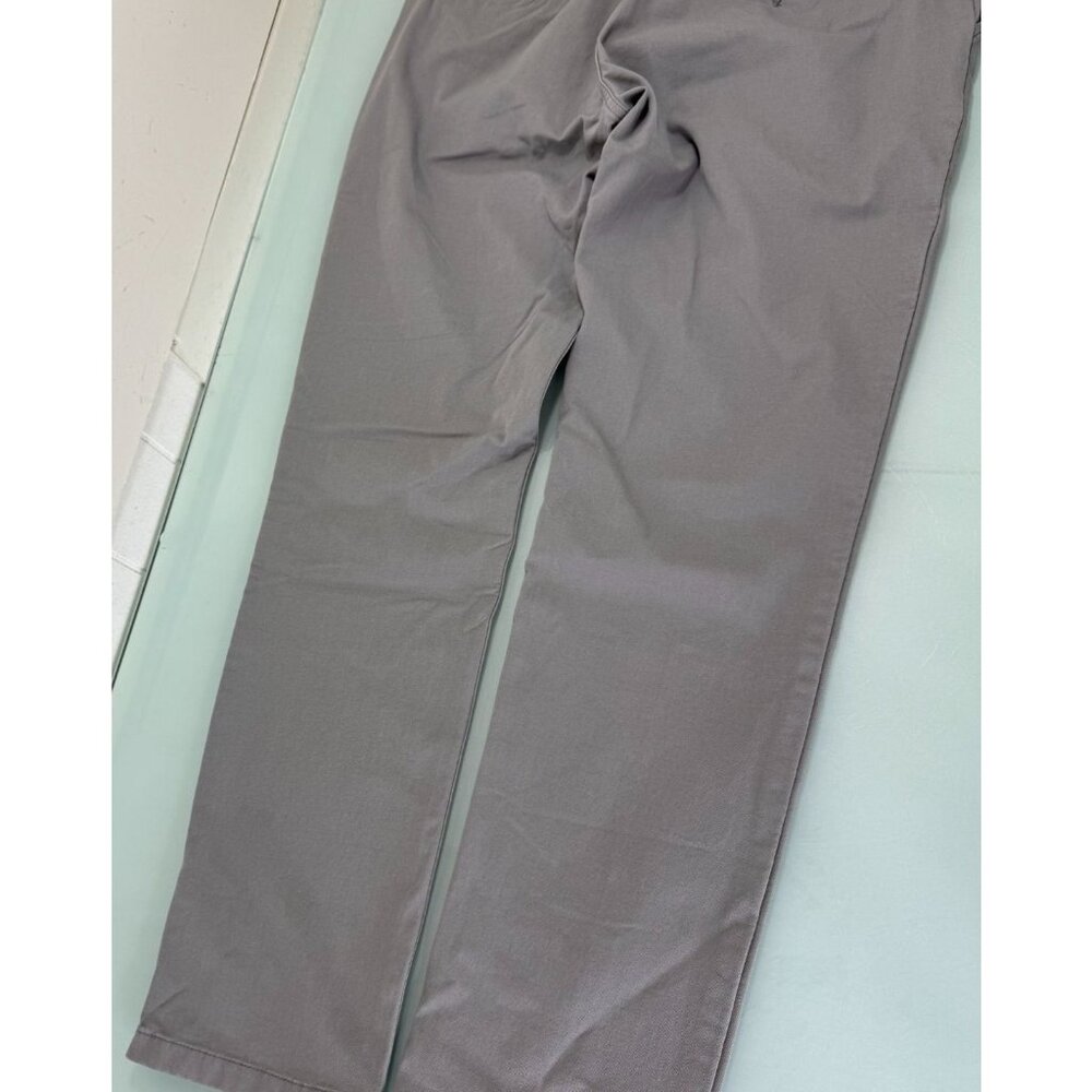 Mugsy Damens Pants Mens 34X32 Chino Stretch Comfort Gray Casual Golf - Picture 3 of 12
